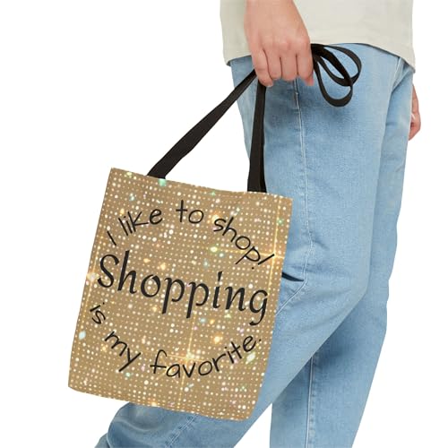Shopping Enthusiast Tote Bag - Gym Bag, Book Bag, Fashion Lovers, Gift for Holidays, Eco-Friendly Bags, Shopping Bag3