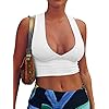 AEPEBO-Sexy-Crop-Tops-for-Women-Deep-V-Neck-Back-Cutout-Sleeveless-Plunge-Racerback-Tank-Cropped-Top AEPEBO Sexy Crop Tops for Women Deep V Neck Back Cutout Sleeveless Plunge Racerback Tank Cropped Top White S
