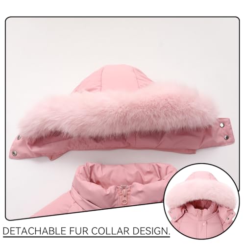 Girl Winter Coat Waterproof Puffer Jacket Hooded Outwear Kids Parka Warm Clothes3