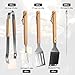 Homshsjhkis Grillzubehör, Grillbesteck-Set, Edelstahl Grillspachtel, Multifunktion Grillzange, Grillwender, Professionelle Fleischgabel, Langlebige Grillbürste, Einzigartige Grillen Geschenke Männer