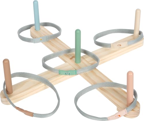small foot Ring Toss Game 'Garden Buddies', wood, cute animal motifs, 5 targets & rings, for ages 3+ years, 12647 - Image 2