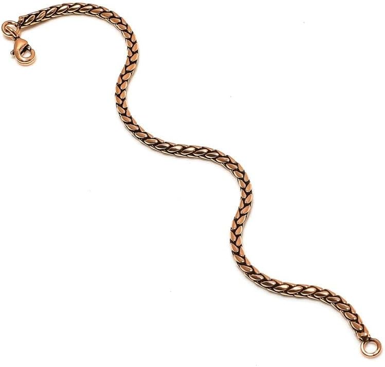 Miniatura 5 de Unisex Copper Healing Bracelet Solid Magnetic Therapy Bangle Natural Pain Relief Gift for Men & Women 5-10 inch