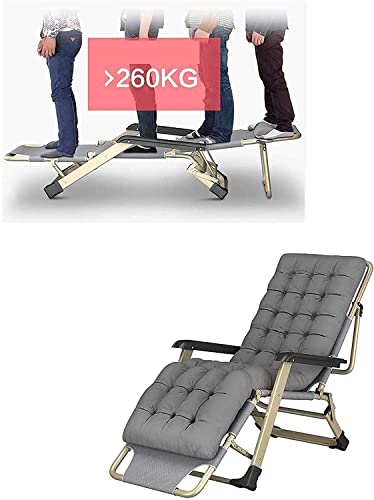 Chaises longues de jardin pliantes zero gravity avec fauteuil inclinable extérieur - 5
