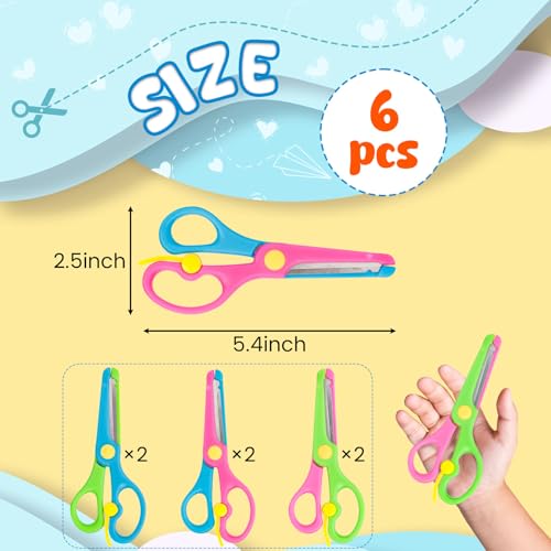 Tesoura de treinamento LovesTown, 6 pcs Training Scissors, 1