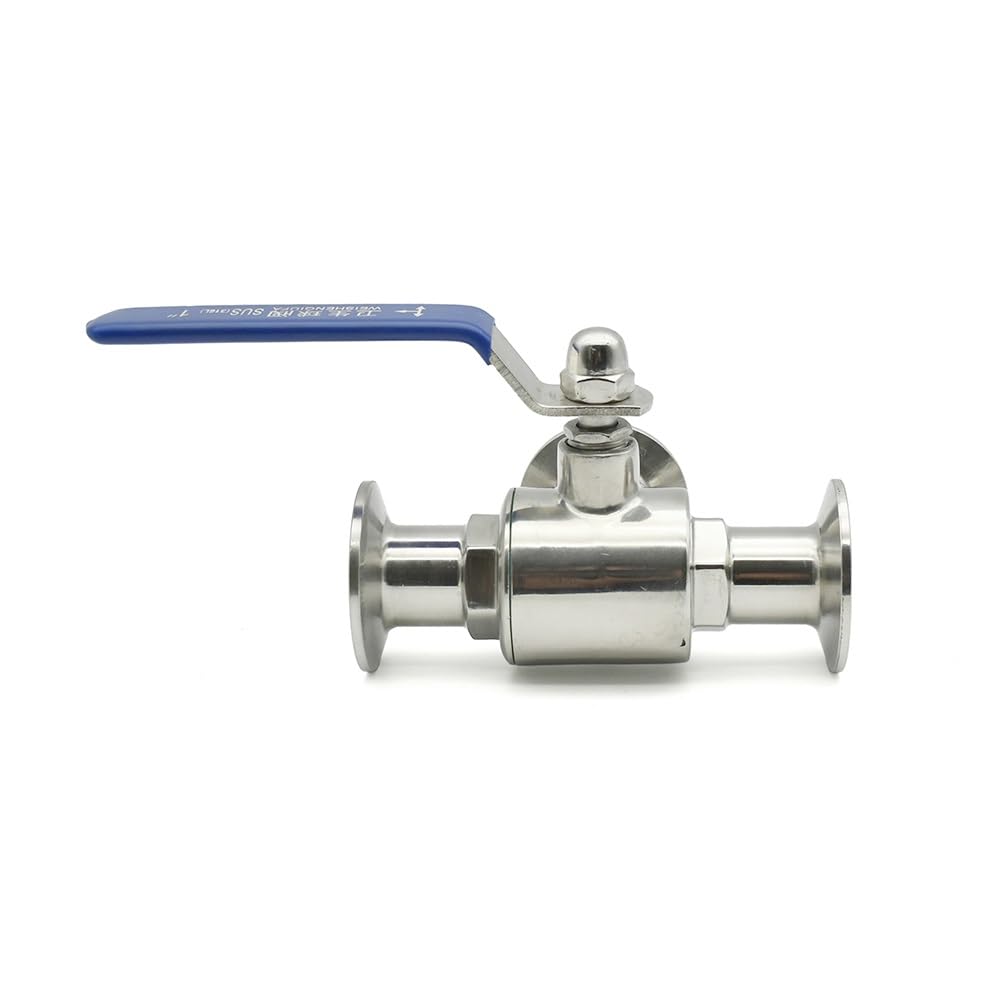 3-Drogowy Sanitarny Zawór Kulowy, Stal Nierdzewna SS316, Obsługa Ręczna Typu T/L, Tuleja Tri Clamp 50,5/64/77,5/91/119mm, 1 Sztuka(L type,76mm x Ferrule 91)