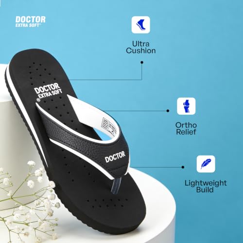 Image of DOCTOR EXTRA SOFT Care Diabetic Orthopedic Pregnancy Flat Super Comfort Dr Flipflops and House Slippers For Women's and Girl's