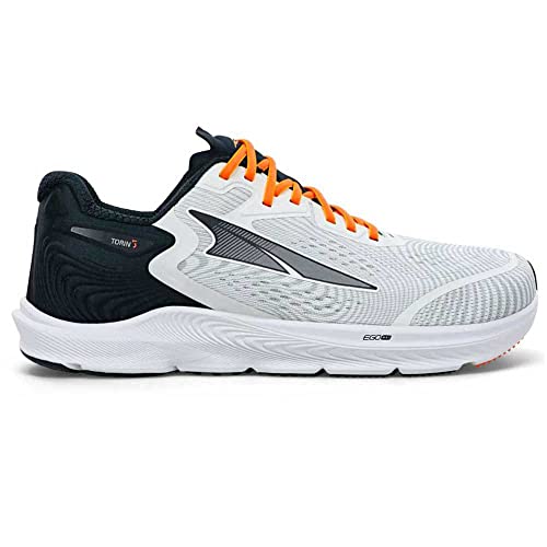 Image of ALTRA Men's AL0A547F Torin 5 Road Running Shoe, White /Orange - 8.5 M US