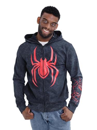 Image of Marvel Spider-Man Matching Family Cosplay Fleece Zip-Up Hoodie