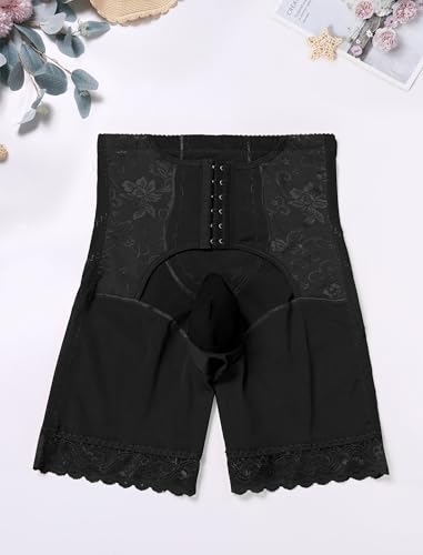 ABAFIP Men's Shapewear Lace Tummy Control Underwear High Waist Sissy Pouch Panties Girdle Waist Trainer3