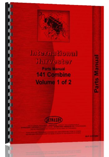 International Harvester 141 Combine Parts Manual