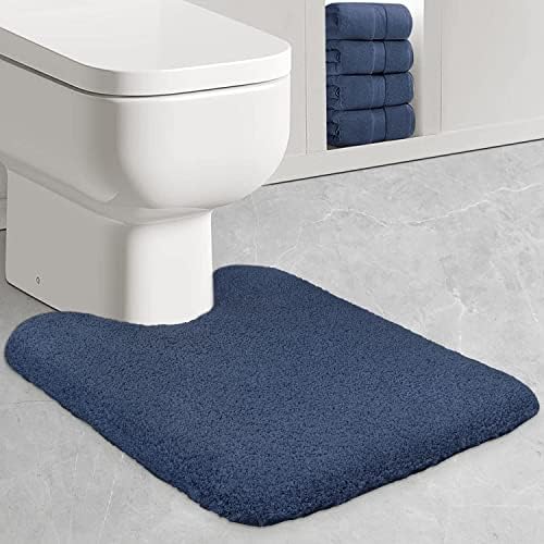 ZARCKER Bath Mat, Non Slip Bathroom Mat 40*60CM, Machine Washable Extra Water Absorbent Bath Rug, Soft and Fluffy Microfiber Bathroom Carpet - White