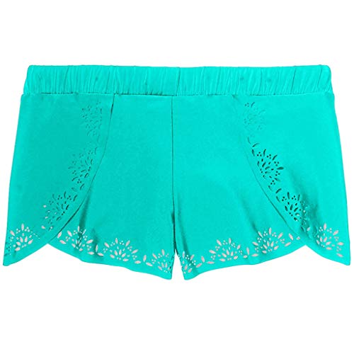 NANTE Bikini Womens Swim Shorts Side Split Waistband with Panty Liner Bottom Boardshort Swimwear Swimsuit Beachwear (S, Sky Blue)