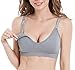 Suekaphin Nursing Bra 5pack Wireless Deep V Neck Maternity Nursing Bra Bralette Sleeping Breastfeeding with Extra Extenders,Large,SORT Rib Surface-B