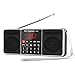 Produktbild PRUNUS J-288 UKW/FM AM Digital Radio mit Bluetooth, Kleines Radio mit Heavy Bass Lautsprechern, TF/USB/AUX-Player, Stereo Sound und Sleep Timer Funktion, Angetrieben durch 1200mAh Akku.