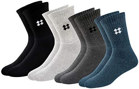 ARKYLE Woolen Winter Socks for Men Thick Terry Towel Cushion Socks, Free Size, Pack of 4