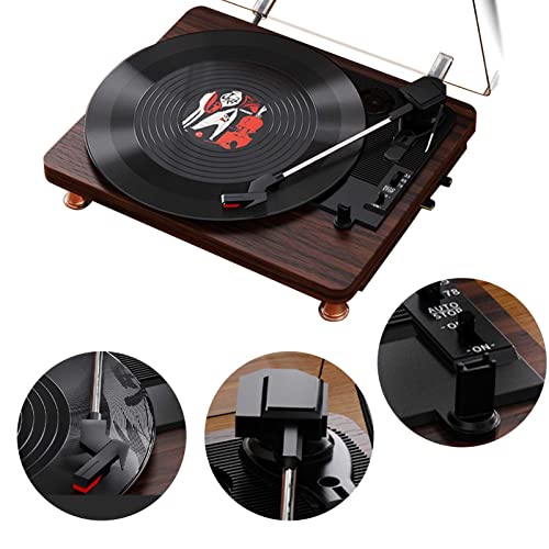 HYMONA Tourne Disque Vinyle,Platine Vinyle Bluetooth’s Portable à 3 Vitesses (33 1/3, 45 78 TR/Min),Vintage Tourne… - Les Beatles, Paul McCartney, John Lennon, RIngo Starr, George Harrison HYMONA Tourne Disque Vinyle,Platine Vinyle Bluetooth's Portable à 3 Vitesses (33 1/3, 45 78 TR/Min),Vintage Tourne… – Image 6