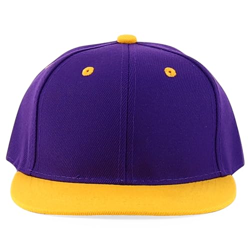Image of Trendy Apparel Shop Infant to Youth Plain Structured Flatbill Snapback Cap