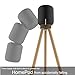 HOOKMEMO Speaker Stand for HomePod 2（2023） Black Walnut Stand for HomePod 2 (Walnut+Beech(29.5inch high)