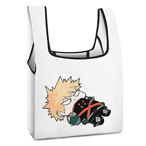 [JMI] 僕のヒーローアカデミア エコバッグ 買い物袋 折りたたみ エコバッグ おしゃれ コンビニバッグ 軽い ショッピングバッグ 収納繰り返し洗えるレジバッグ 軽量 防水 買い物袋 男女兼用 軽量 耐久性 幅42cm*高さ62cmのサムネイル