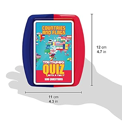 Top Trumps Countries and Flags: Quiz Games - Trivia Quiz - Kids Games for Learning - Great Travel Games and Road Trip Games - Trivia Outdoor Games - Family Games for Kids and Adults 2+ Players