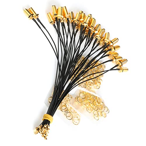 Hailege 5pcs IPX-4 UFL to SMA Female Pigtail Antenna WiFi Coaxial Cable IPX-4/UFL to SMA Extension Cord IPX RF Pigtail Adapter Cable Length 6 Inch (15cm)