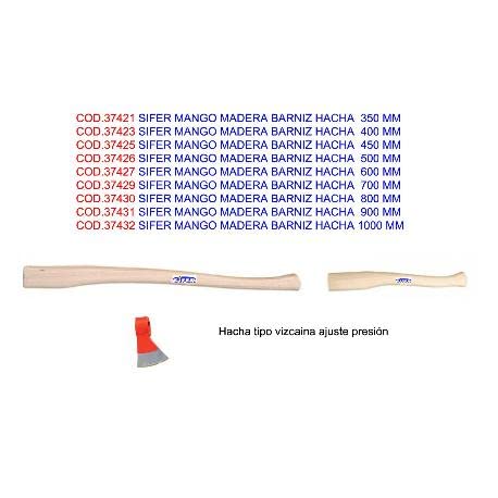 Sifer Manche de hache en bois 600 mm avec vernis