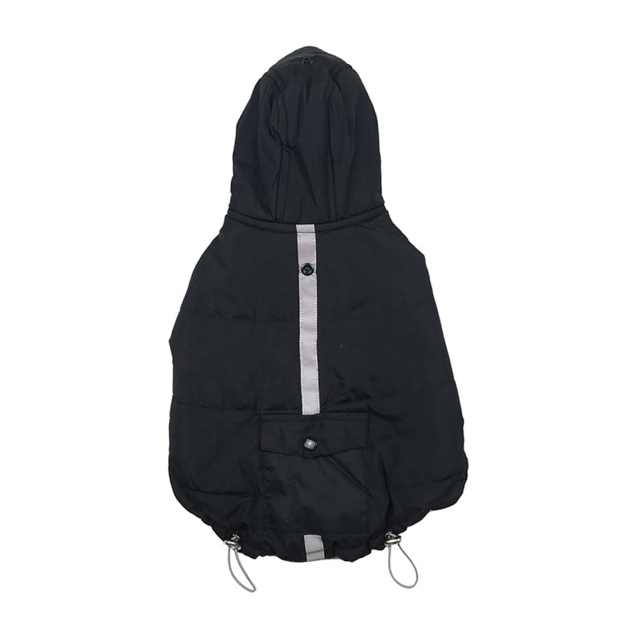 INOOMP 2pièces Gilet Coton Réfléchissant pour Chien Veste Chaude Et Confortable Vêtements Hiver pour Animaux De Compagnie Modèle Noir