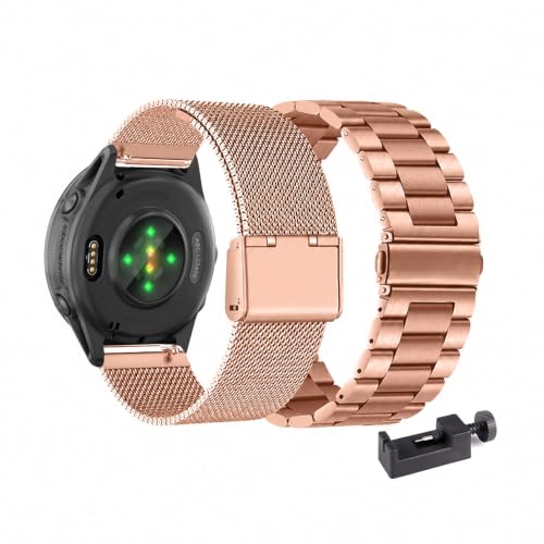 2�{ �Z�b�g�r���v�x���g�Ή� Garmin Forerunner 570 42mm �X�e�����X �r���v�o���h�X�e�����X�o���h �~���l�[�[���b�V���x���g���������x���g�N�C�b�N�����[�X �ւ��x���g ���߉\ �j�����p �����x���g �R���p�`�u�� Garmin F