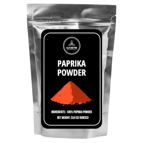 Paprika Powder 2lb by Naturevibe Botanicals | Red Paprika Ground Seasoning | Great for Garnishing (32 Ounces)