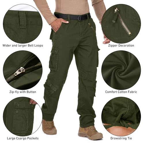 Jessie Kidden B01LQ5P4OY Men'S Bdu Casual Military Pants, Tactical Wild Army Combat Acu Rip Stop Camo Cargo Work Pants Trousers thumb #2