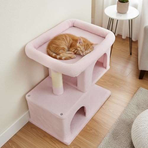 Árbol para Gatos Pequeño Tangkula 25.5 in Torre con Rascadores miniatura 2