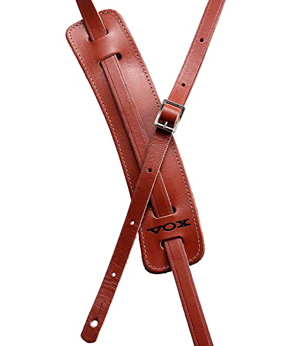 VOX MM25-WAL Sangle de guitare réglable en cuir style années 50 Noyer - Les Beatles, Paul McCartney, John Lennon, RIngo Starr, George Harrison VOX MM25-WAL Sangle de guitare réglable en cuir style années 50 Noyer – Image 4