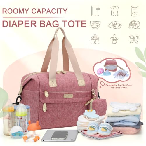 Image of Pritent Diaper Bag - Baby Diaper Bag Waterproof Large Maternity Travel Baby Bag for Mom and Dad