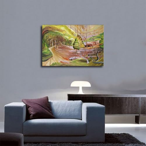 Impression sur toile Emily Carr avec cadre à suspendre pour salon moderne