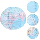 Décoration globe terrestre – ces suspensions en forme de globe terrestre sont originales et charmantes, attrayantes par leurs formes et leurs couleurs vives, lanternes en papier