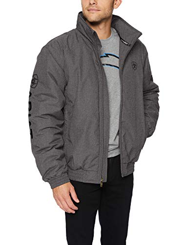 Ariat Men's Team Jacket, Charcoal Heather, Large