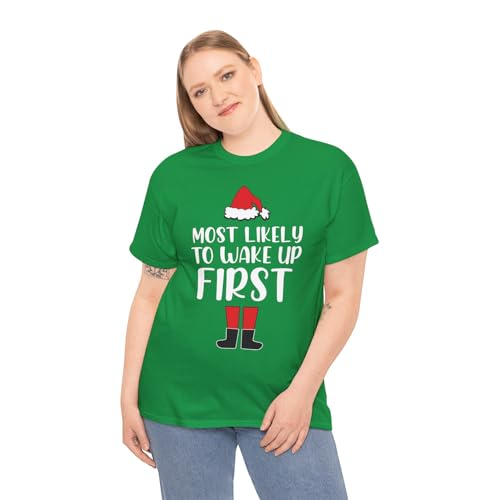 Funny ELF Most Likely to Shirt - Family Matching Outfits for Christmas Party & Holiday Photoshoot4