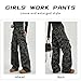 tidolee High Rise Cargo Trousers for Girls Casual Loose Fit Pants Teens Fashion