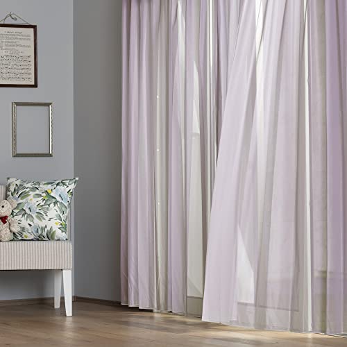 TOMOYASU ���G�} ���[�X�J�[�e�� �N���� �yRB466�z ���X���[�L�[�p�[�v�� ����150cm ����200cm ���`�Ԉ�����H���� ��2�{�Ђ� ��A�t�b�N OKC5 1�� �T�C�Y�I�[�_�[