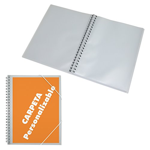 DOHE 91336 - Carpeta espiral, 30 fundas, personalizable