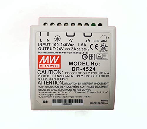 Fuente de alimentación DIN Rail MEAN WELL 25W 5V 5A