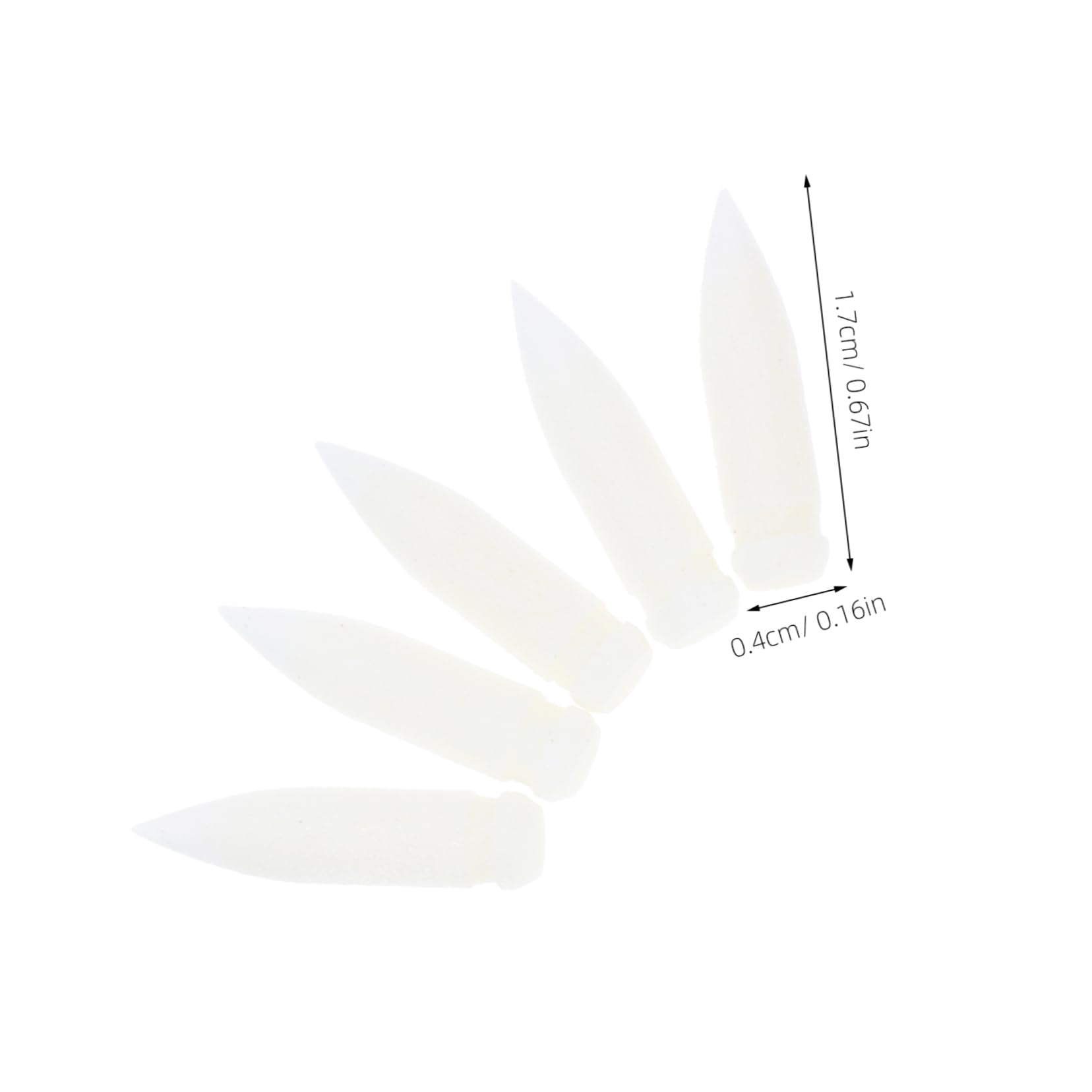 KALLORY Nylon Material Markers Brush Tip Replacement 0.4mm Fine Tip for Accurate Marking Writing