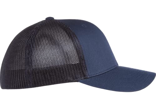 Image of Flexfit Unisex Mesh Fitted 2-Tone Trucker Hat, One Size