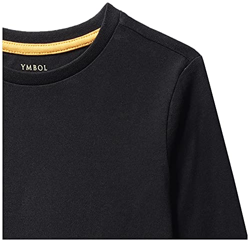 Image of Amazon Brand - Symbol Boy's Regular Fit T-Shirt (PAG 507 Black & Orange 2-3 Years)