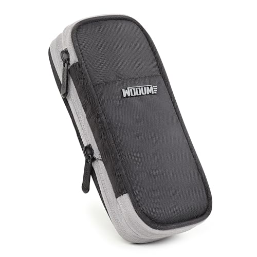 Image of Wooum Expandable Pencil Pouch for Boys & Students | 1 Year Warranty | Large Capacity Pencil Case for School, College & Office | Big Stationery Organizer Pen Bag with Mesh Pocket | Black Pencil Pouch