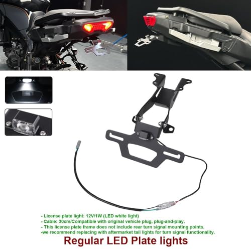 Support de Plaque d'Immatriculation Tracer 9 GT Plus LED - 2