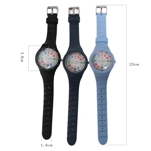 Kids Analog Watch，Waterproof Watch for Kids Boys Girls Ages 3-16，Soft Band Learning Time Teacher Easy to Read Analog Sport Outdoor Children Watches, Luminous Watch, Kids Gifts，Boys Girls Watch4