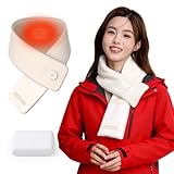 Cordless Neck Heating Pad, Portable Graphene-Infused Heated Neck Wrap with 5000mAh Power Bank for Pain Relief/Muscle Relax, 3-Levels Heat, Suitable for Sport Spring Deals