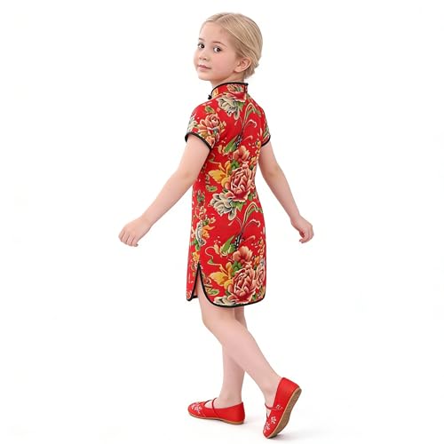 Vestido bebé niña Qipao año nuevo vintage chino miniatura 6