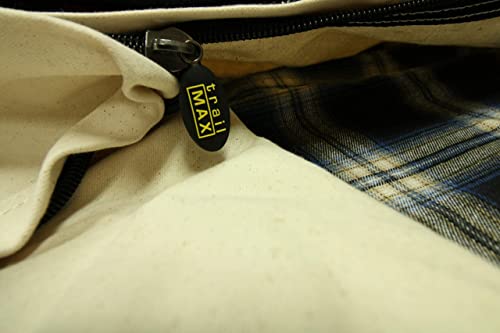 Trailmax Canvas Cavalry-Style Cowboy Bedroll; Premium Lined Sleeping Bag Cover; Durable 12Oz Canvas; Comfy Flannel Liner; Winter Camping Sleeping Bed Roll; Cowboy Bed Roll For Camping #TOP5